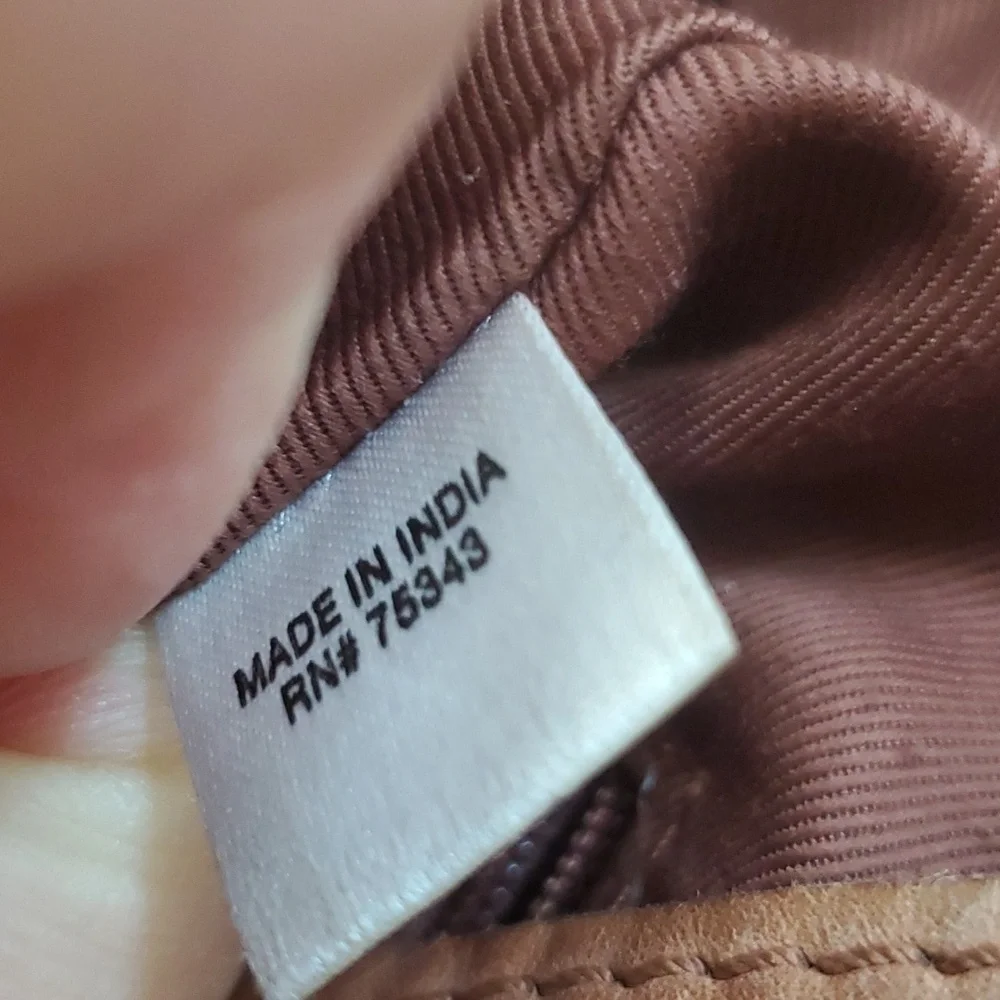 C&C California brown leather bucket bag